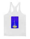 Solo Jellyfish Watercolor Mens String Tank Top-Men's String Tank Tops-LOBBO-White-Small-Davson Sales