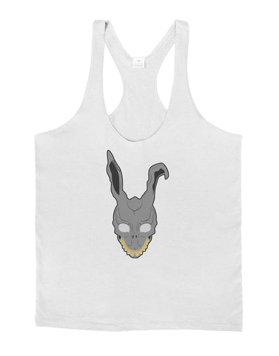 Scary Bunny Face Mens String Tank Top-Men's String Tank Tops-LOBBO-White-Small-Davson Sales