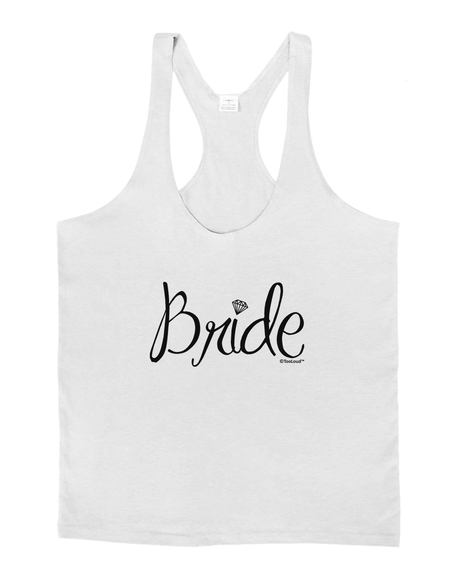 Bride Design - Diamond Mens String Tank Top-Men's String Tank Tops-LOBBO-White-Small-Davson Sales