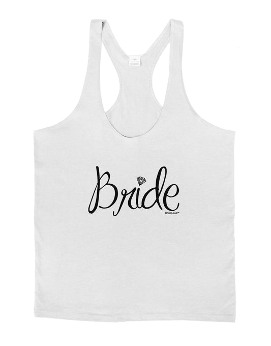 Bride Design - Diamond Mens String Tank Top-Men's String Tank Tops-LOBBO-White-Small-Davson Sales