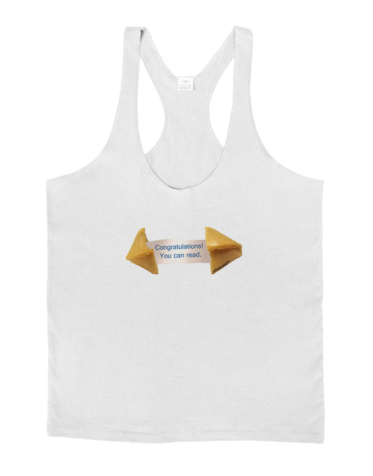 Sarcastic Fortune Cookie Mens String Tank Top-Men's String Tank Tops-LOBBO-White-Small-Davson Sales