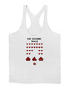 Pixel Heart Invaders Design Mens String Tank Top-Men's String Tank Tops-LOBBO-White-Small-Davson Sales