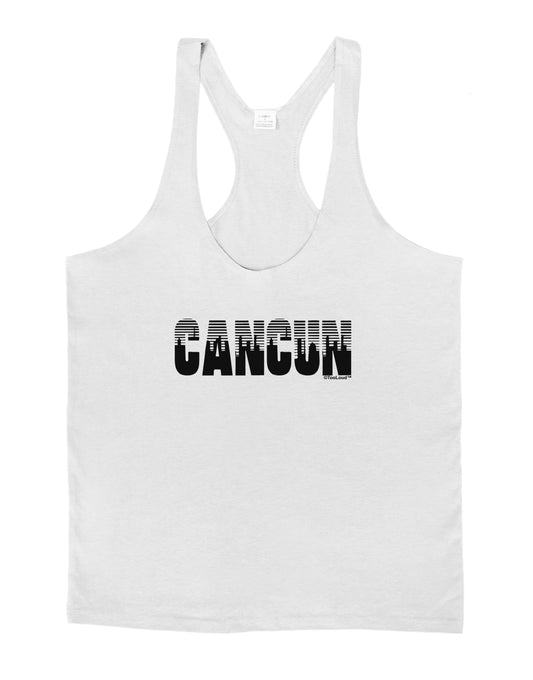 Cancun Mexico - Cinco de Mayo Mens String Tank Top-Men's String Tank Tops-LOBBO-White-Small-Davson Sales