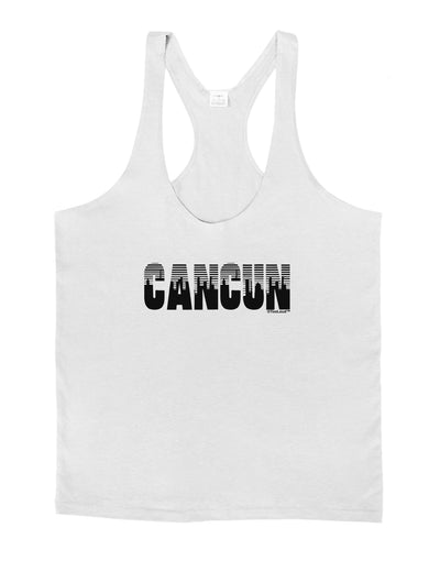 Cancun Mexico - Cinco de Mayo Mens String Tank Top-Men's String Tank Tops-LOBBO-White-Small-Davson Sales