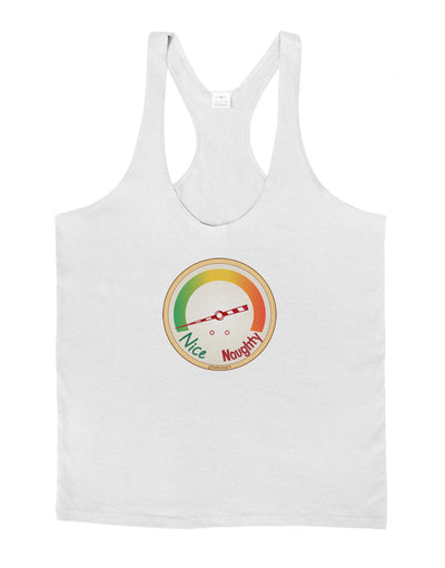 Naughty or Nice Meter Nice Mens String Tank Top-Men's String Tank Tops-LOBBO-White-Small-Davson Sales