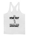 Personalized I'm -Customizable- What's Your Superpower Mens String Tank Top-Men's String Tank Tops-LOBBO-White-Small-Davson Sales