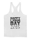 Happy Labor Day 2015 Mens String Tank Top-Men's String Tank Tops-LOBBO-White-Small-Davson Sales