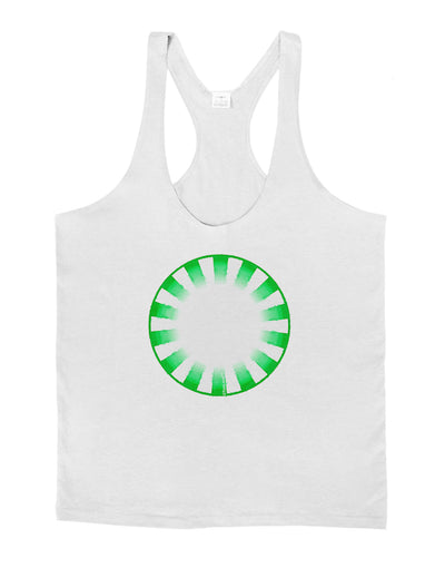 TooLoud Watercolor Spearmint Mens String Tank Top-Men's String Tank Tops-LOBBO-White-Small-Davson Sales