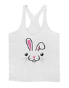 Cute Bunny Face Mens String Tank Top-Men's String Tank Tops-LOBBO-White-Small-Davson Sales