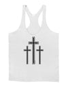Three Cross Design - Easter Mens String Tank Top by TooLoud-LOBBO-White-Small-Davson Sales