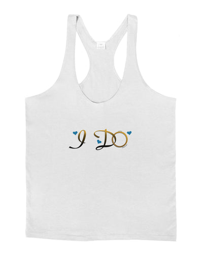 I Do - Groom Mens String Tank Top-Men's String Tank Tops-LOBBO-White-Small-Davson Sales