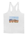 Pixel Landscape - Desert Mens String Tank Top-Men's String Tank Tops-LOBBO-White-Small-Davson Sales