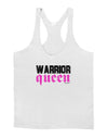 TooLoud Warrior Queen Pink Script Mens String Tank Top-Men's String Tank Tops-LOBBO-White-Small-Davson Sales