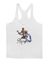 Aquarius Color Illustration Mens String Tank Top-Men's String Tank Tops-LOBBO-White-X-Large-Davson Sales