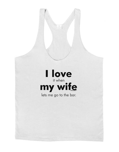 I Love My Wife - Bar Mens String Tank Top-Men's String Tank Tops-LOBBO-White-Small-Davson Sales