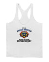 Police Officer - Superpower Mens String Tank Top-Men's String Tank Tops-LOBBO-White-Small-Davson Sales