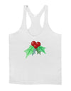 Holly Watercolor Mens String Tank Top-Men's String Tank Tops-LOBBO-White-Small-Davson Sales