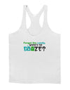 TooLoud Where's The Booze Mens String Tank Top-Men's String Tank Tops-LOBBO-White-Small-Davson Sales