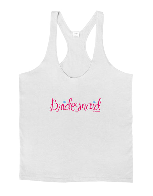 Bridesmaid Design - Diamonds - Color Mens String Tank Top-Men's String Tank Tops-LOBBO-White-Small-Davson Sales