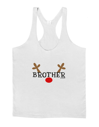 Matching Family Christmas Design - Reindeer - Brother Mens String Tank Top by TooLoud-LOBBO-White-Small-Davson Sales