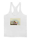 Bighorn Ram WatercolorText Mens String Tank Top-Men's String Tank Tops-LOBBO-White-Small-Davson Sales