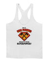Fire Fighter - Superpower Mens String Tank Top-Men's String Tank Tops-LOBBO-White-Small-Davson Sales