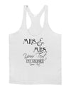 Personalized Mrs and Mrs Lesbian Wedding - Name- Established -Date- Design Mens String Tank Top-Men's String Tank Tops-LOBBO-White-Small-Davson Sales