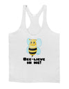 Bee-lieve In Me Mens String Tank Top-Men's String Tank Tops-LOBBO-White-X-Large-Davson Sales