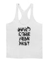 Hardcore Feminist Mens String Tank Top-Men's String Tank Tops-LOBBO-White-Small-Davson Sales