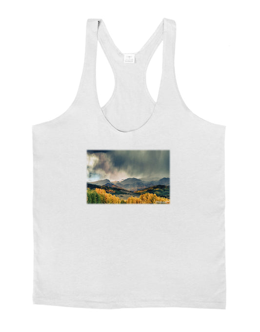 Colorado Mountain Scene Photo Mens String Tank Top-Men's String Tank Tops-LOBBO-White-Small-Davson Sales