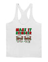 Make It Reindeer Mens String Tank Top-Men's String Tank Tops-LOBBO-White-Small-Davson Sales