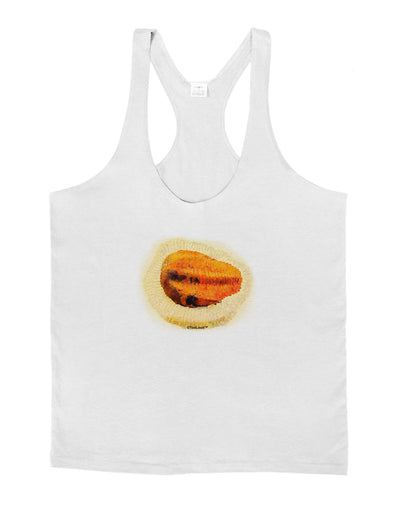 Trilobite Fossil Watercolor Mens String Tank Top-Men's String Tank Tops-LOBBO-White-Small-Davson Sales