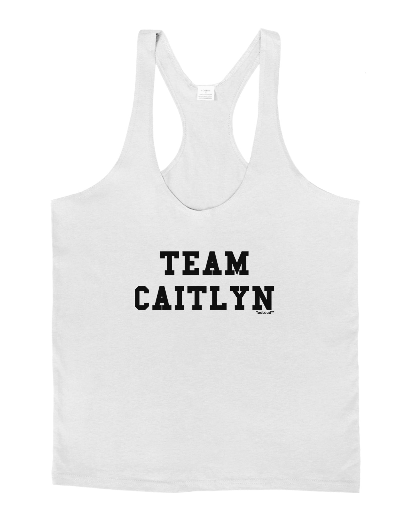 Team Caitlyn Mens String Tank Top-Men's String Tank Tops-LOBBO-White-Small-Davson Sales