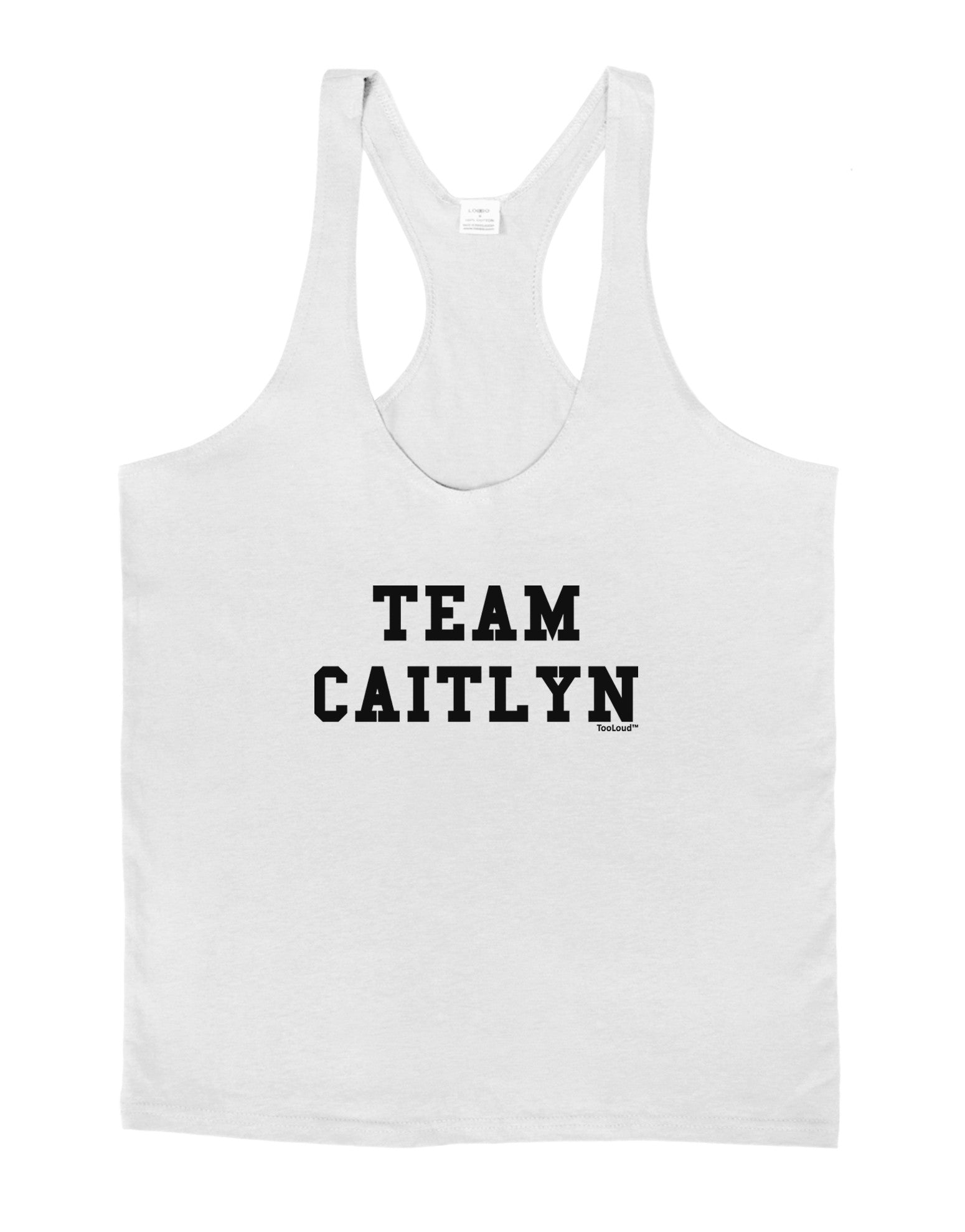 Team Caitlyn Mens String Tank Top-Men's String Tank Tops-LOBBO-White-Small-Davson Sales