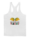 Stop Staring At My Tacos Mens String Tank Top-Men's String Tank Tops-LOBBO-White-Small-Davson Sales