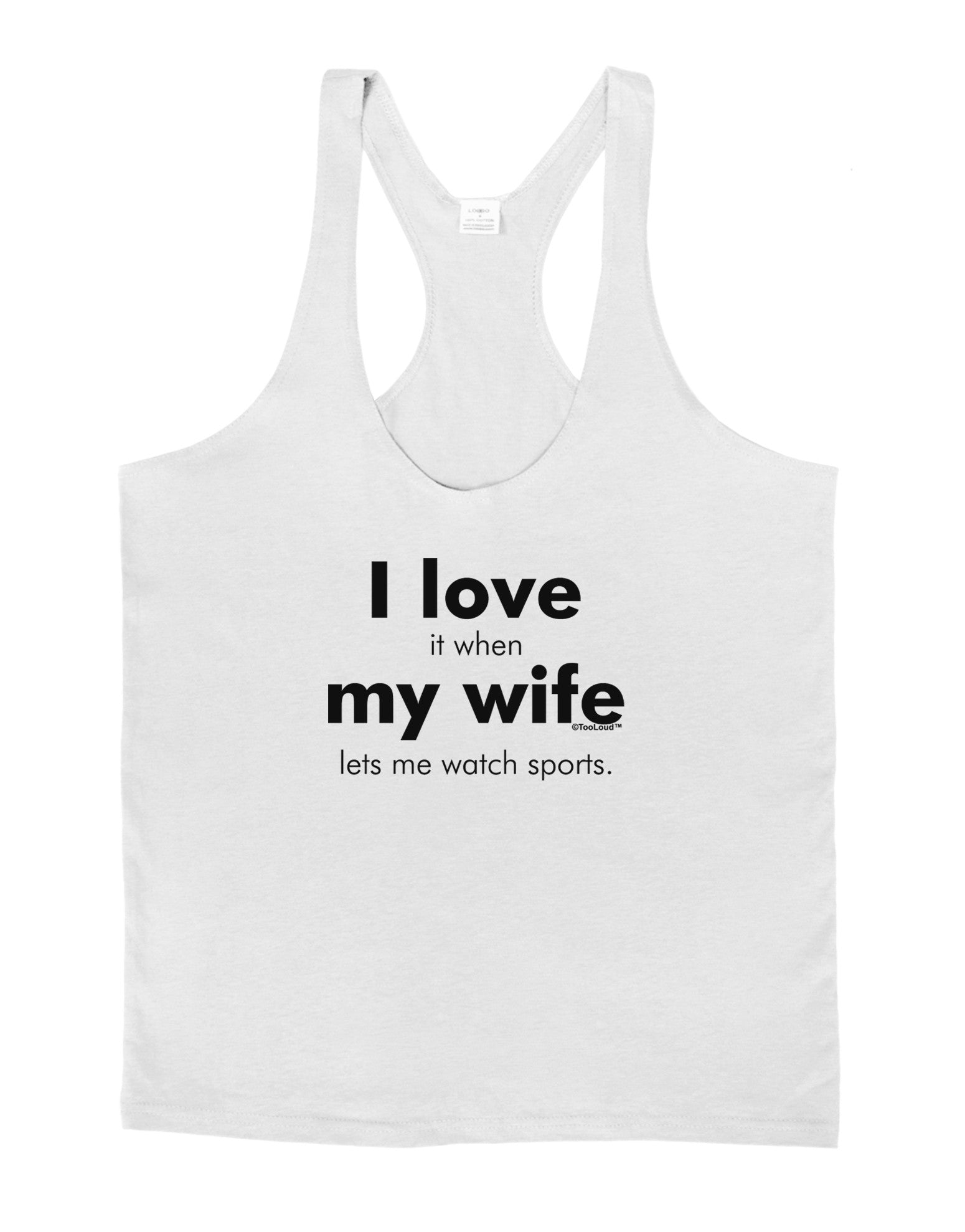 I Love My Wife - Sports Mens String Tank Top-Men's String Tank Tops-LOBBO-White-Small-Davson Sales