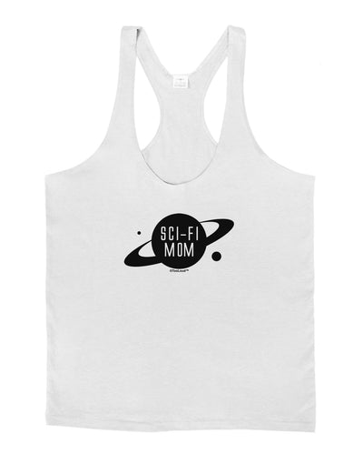 Sci-Fi Mom - Mother's Day Design Mens String Tank Top-Men's String Tank Tops-LOBBO-White-Small-Davson Sales