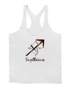 Sagittarius Symbol Mens String Tank Top-Men's String Tank Tops-LOBBO-White-Small-Davson Sales