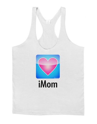 iMom - Mothers Day Mens String Tank Top-Men's String Tank Tops-LOBBO-White-Small-Davson Sales