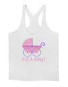 It's a Girl - Baby Carriage Mens String Tank Top-Men's String Tank Tops-LOBBO-White-Small-Davson Sales