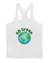 Go Green - Planet Earth Mens String Tank Top-Men's String Tank Tops-LOBBO-White-Small-Davson Sales