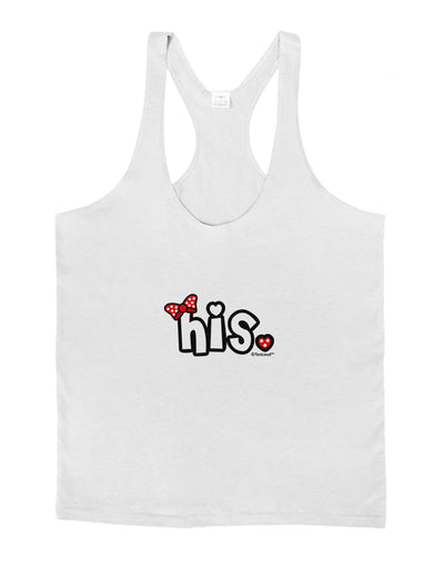 Matching His and Hers Design - His - Red Bow Mens String Tank Top by TooLoud-TooLoud-White-Small-Davson Sales