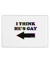 I Think He's Gay Left Collapsible Neoprene Tall Can Insulator by TooLoud-Can & Bottle Sleeves-TooLoud-White-Davson Sales
