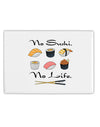 No Sushi No Life Fridge Magnet 2&#x22;x3&#x22; Landscape-Fridge Magnet-TooLoud-White-Davson Sales