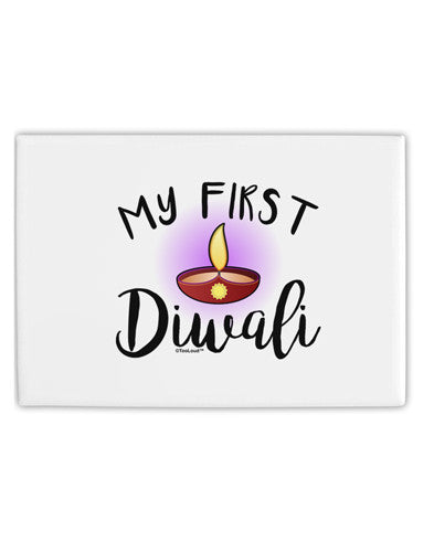 My First Diwali Fridge Magnet 2&#x22;x3&#x22; Landscape by TooLoud-Fridge Magnet-TooLoud-White-Davson Sales