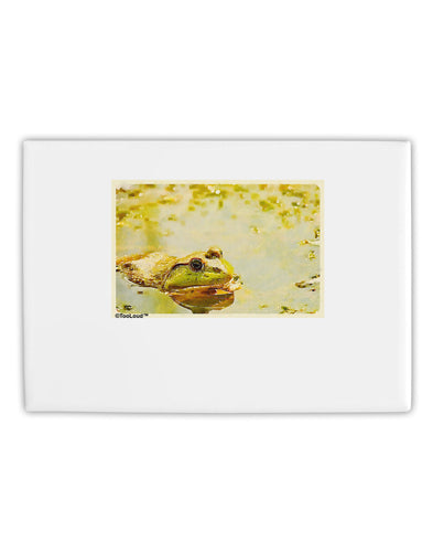 Bullfrog In Watercolor Fridge Magnet 2&#x22;x3&#x22; Landscape by TooLoud-Fridge Magnet-TooLoud-White-Davson Sales