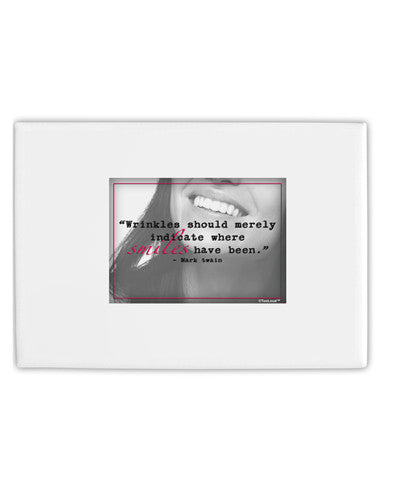 Where Smiles Mark Twain Fridge Magnet 2&#x22;x3&#x22; Landscape-Fridge Magnet-TooLoud-White-Davson Sales