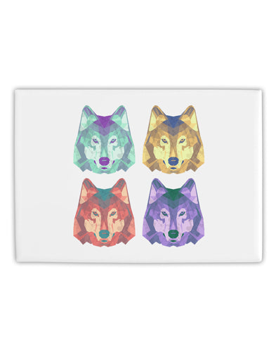 Geometric Wolf Head Pop Art Fridge Magnet 2&#x22;x3&#x22; Landscape by TooLoud-Fridge Magnet-TooLoud-White-Davson Sales