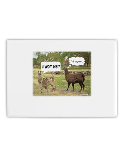 Angry Standing Llamas Fridge Magnet 2&#x22;x3&#x22; Landscape by TooLoud-Fridge Magnet-TooLoud-White-Davson Sales