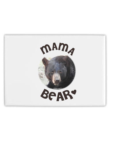 Black Bear - Mama Bear Fridge Magnet 2&#x22;x3&#x22; Landscape-Fridge Magnet-TooLoud-White-Davson Sales